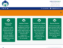 Tablet Screenshot of abilitiesfirst.org